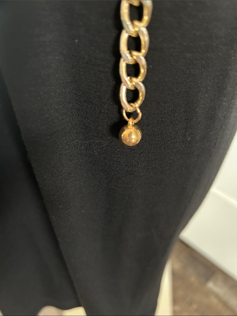 Gold-Tone Double Link Chain Belt | Lightweight Statement Waist Belt | XS–Small - Picture 9 of 12